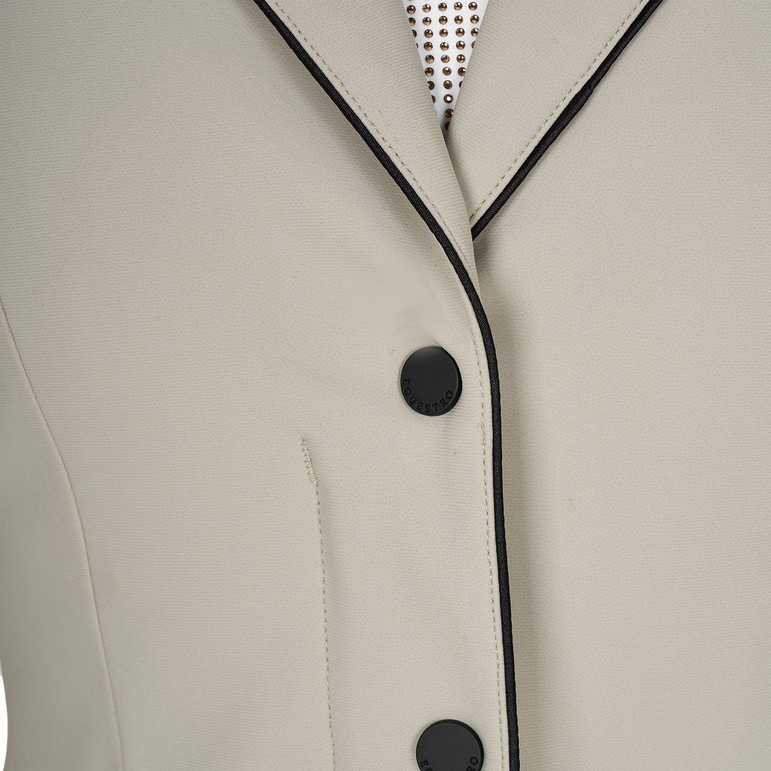 Chaqueta infantil unisex concurso cremallera y botones Equestro - Oxford Tan