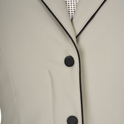 Chaqueta infantil unisex concurso cremallera y botones Equestro - Oxford Tan