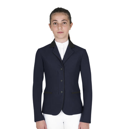 Chaqueta infantil unisex concurso cremallera y botones Equestro - Navy Blazer