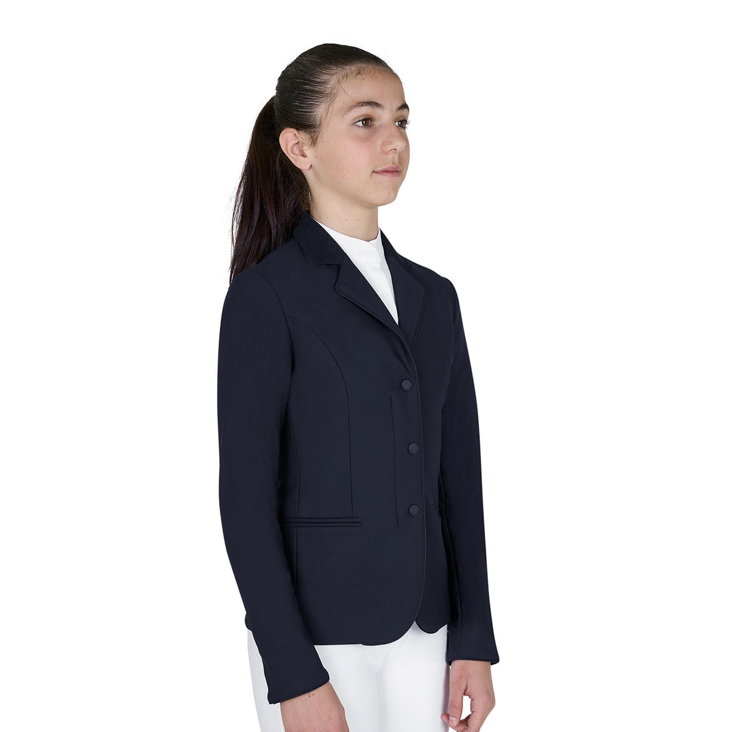 Chaqueta infantil unisex concurso cremallera y botones Equestro - Navy Blazer
