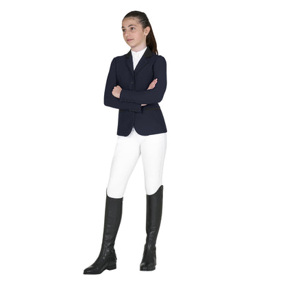 Chaqueta infantil unisex concurso cremallera y botones Equestro - Navy Blazer