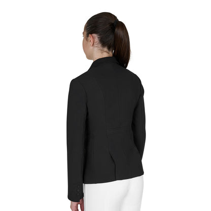 Chaqueta infantil unisex concurso cremallera y botones Equestro - Negro