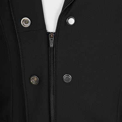 Chaqueta infantil unisex concurso cremallera y botones Equestro - Negro