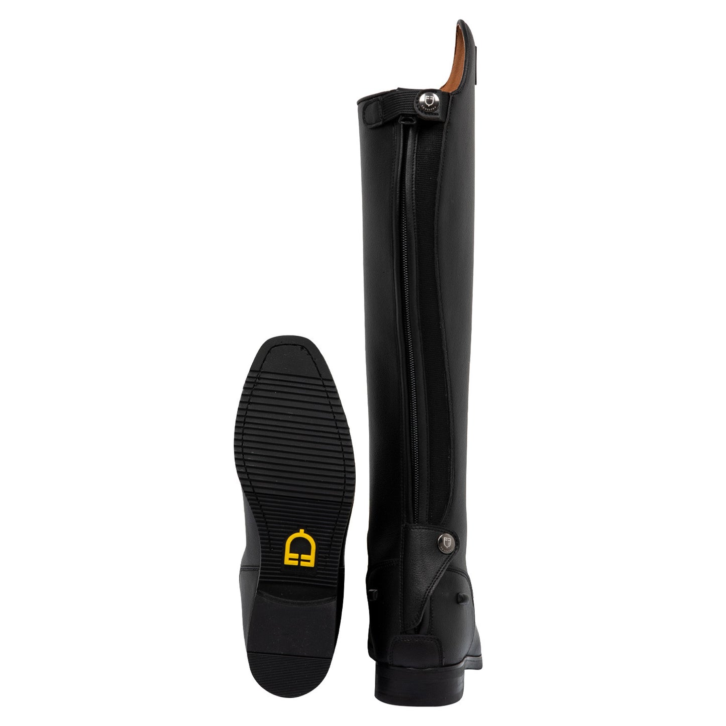 Botas infantiles de microfibra revestida Equestro - Negro