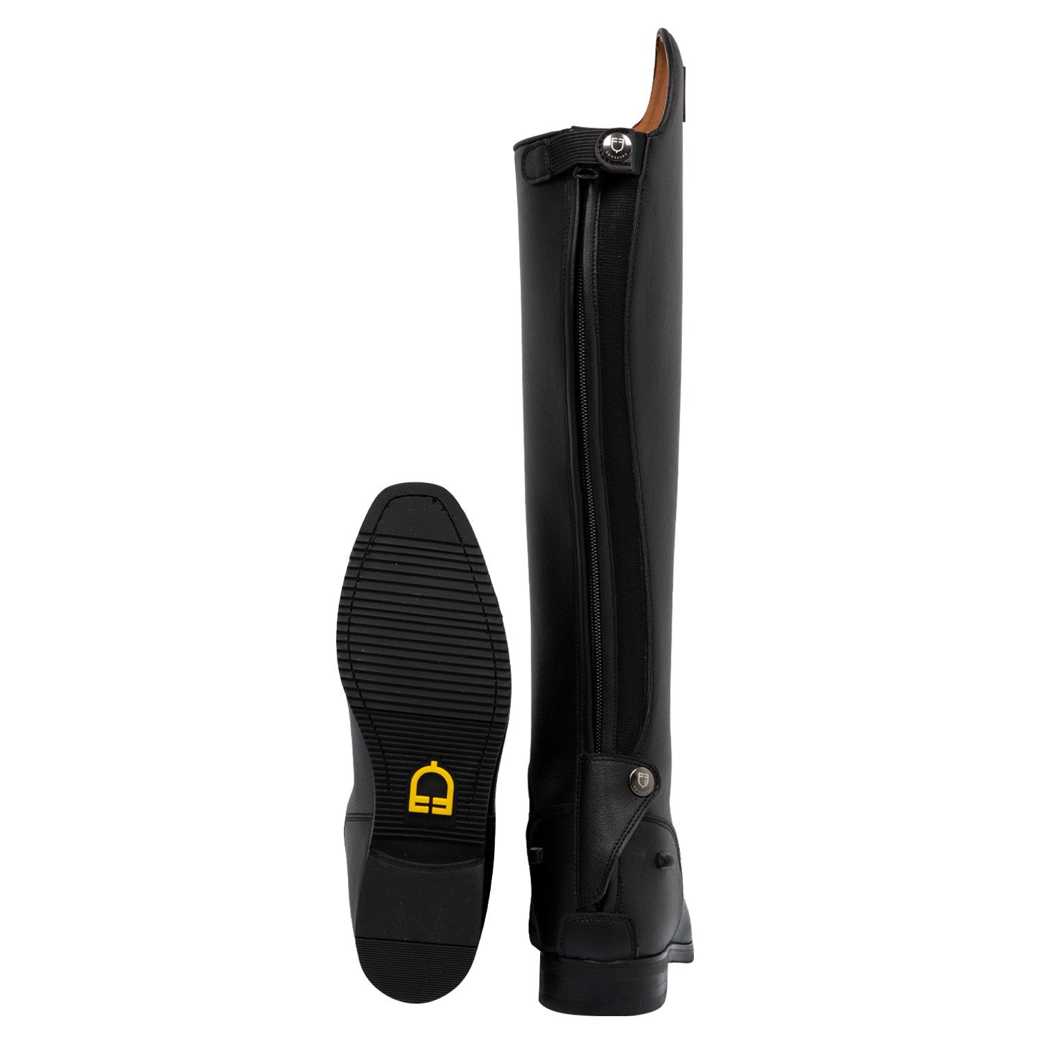 Botas infantiles de microfibra revestida Equestro - Negro