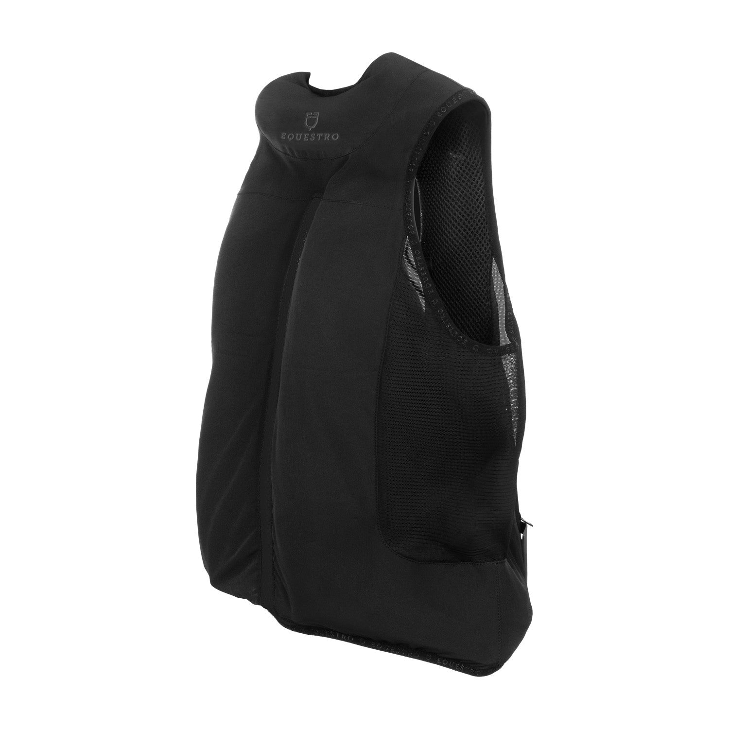 Chaleco airbag con protección trasera para niños (más de 25 kg) Equestro - Negro