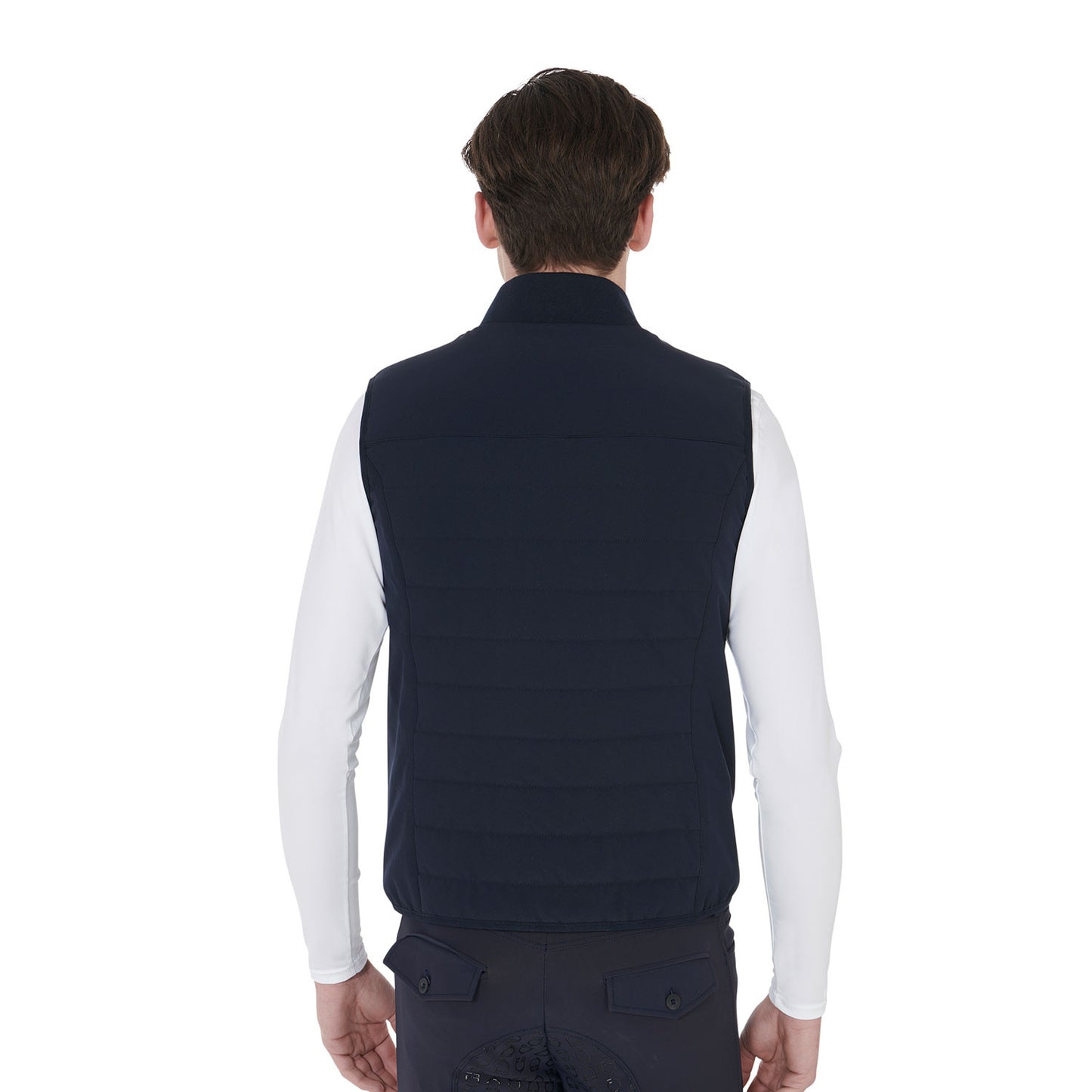 Chaleco de hombre en tejido técnico transpirable Equestro - Azul marino