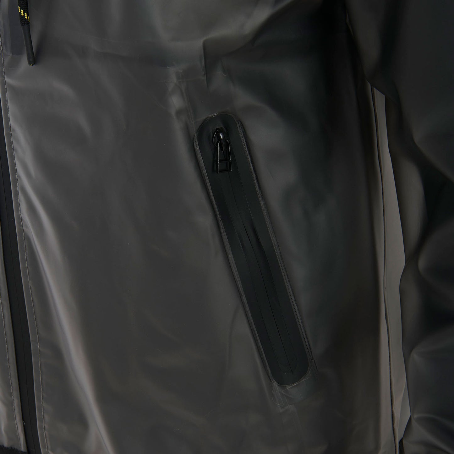 Impermeable de hombre en tejido técnico transparente Equestro - Gris