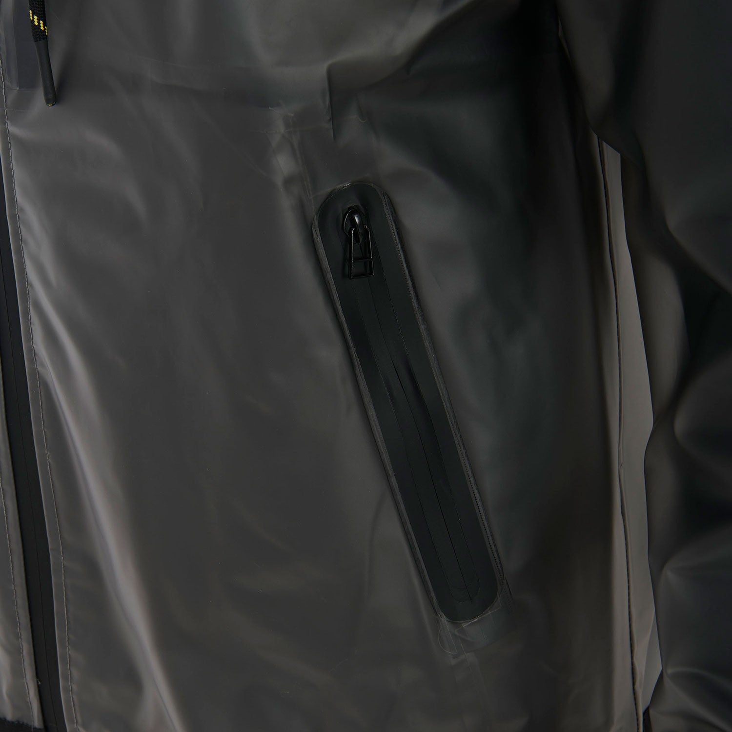 Impermeable de hombre en tejido técnico transparente Equestro - Gris