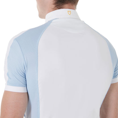 Polo de hombre de concurso slim fit cuatro botones Equestro - Skyway