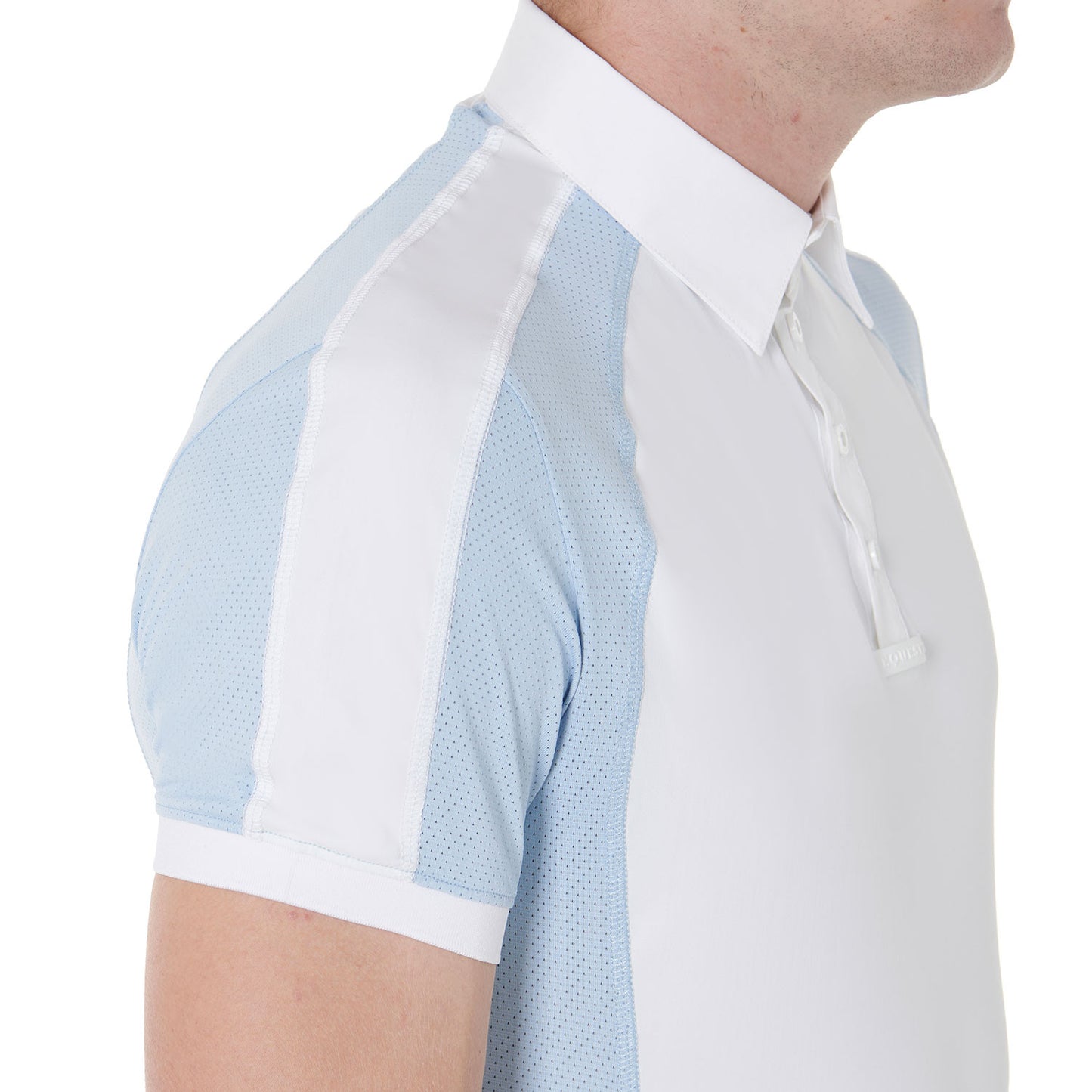 Polo de hombre de concurso slim fit cuatro botones Equestro - Skyway