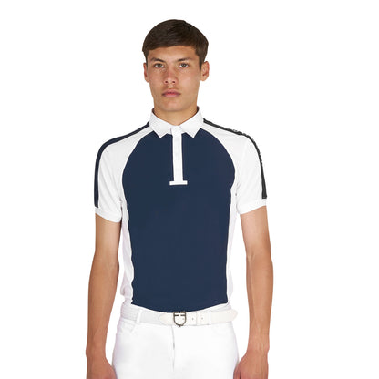 Polo de hombre de concurso slim fit cuatro botones Equestro