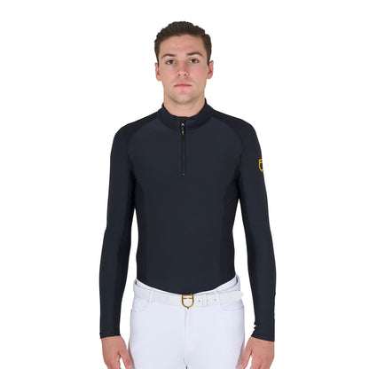 Polo de hombre slim fit de entrenamiento de manga larga Equestro