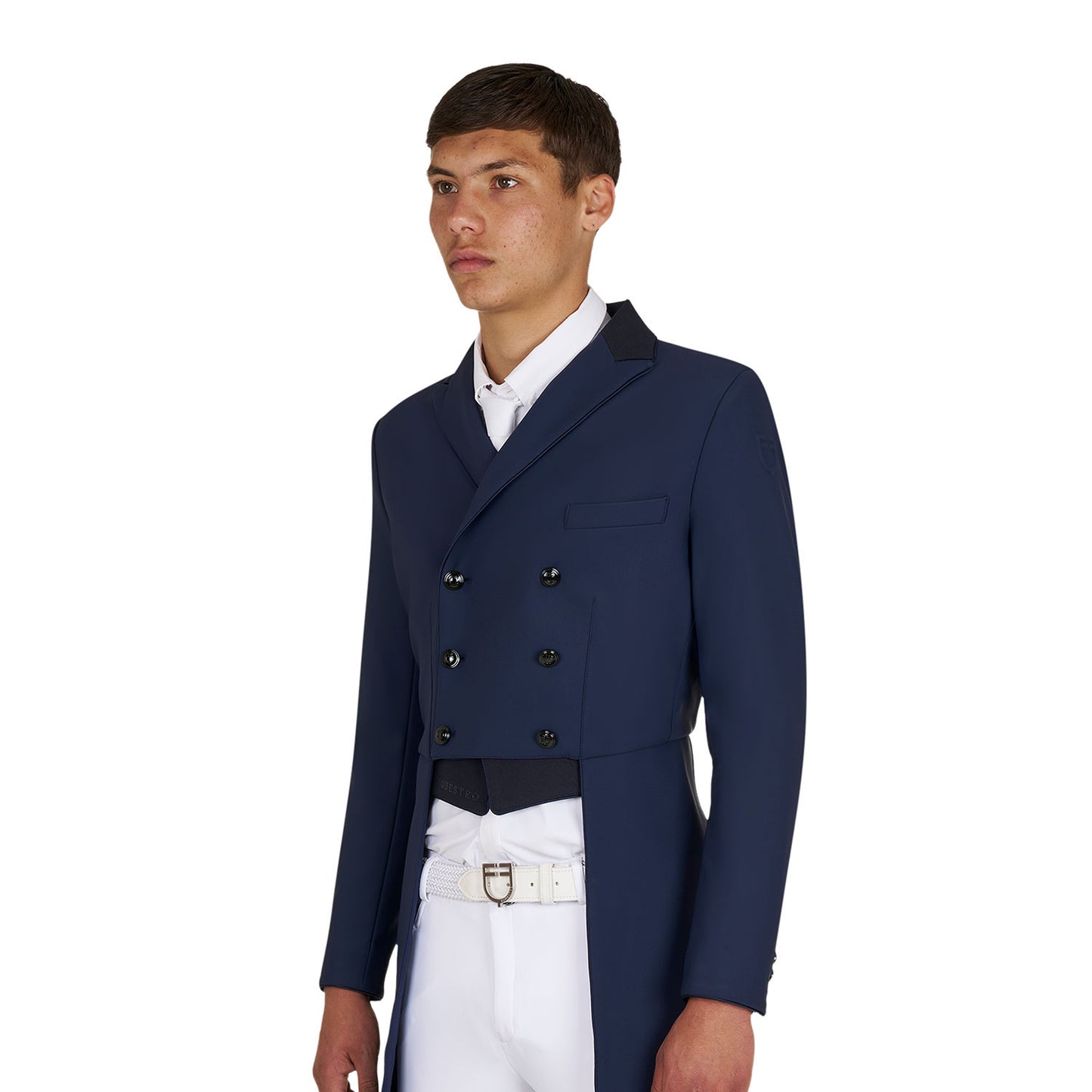 Frac de hombre de concurso en tejido técnico Equestro - Navy Blazer