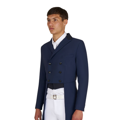 Frac de hombre de concurso en tejido técnico Equestro - Navy Blazer