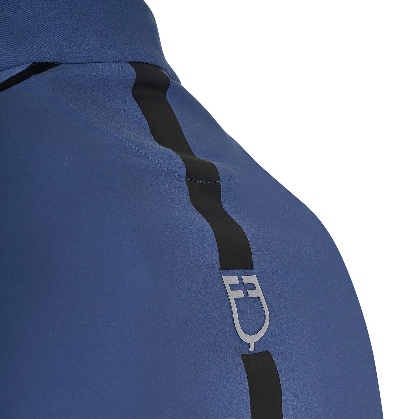 Polo de hombre de entrenamiento slim fit de manga larga Equestro - Bering Sea