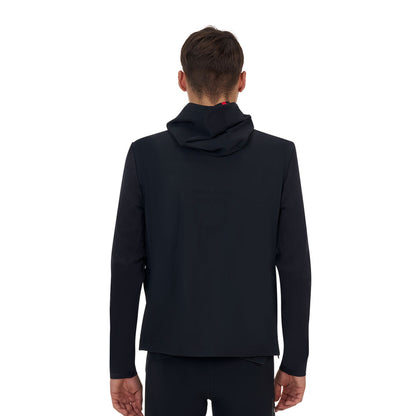 Sudadera técnica de hombre Equestro Ridertechnology con capucha - Negro
