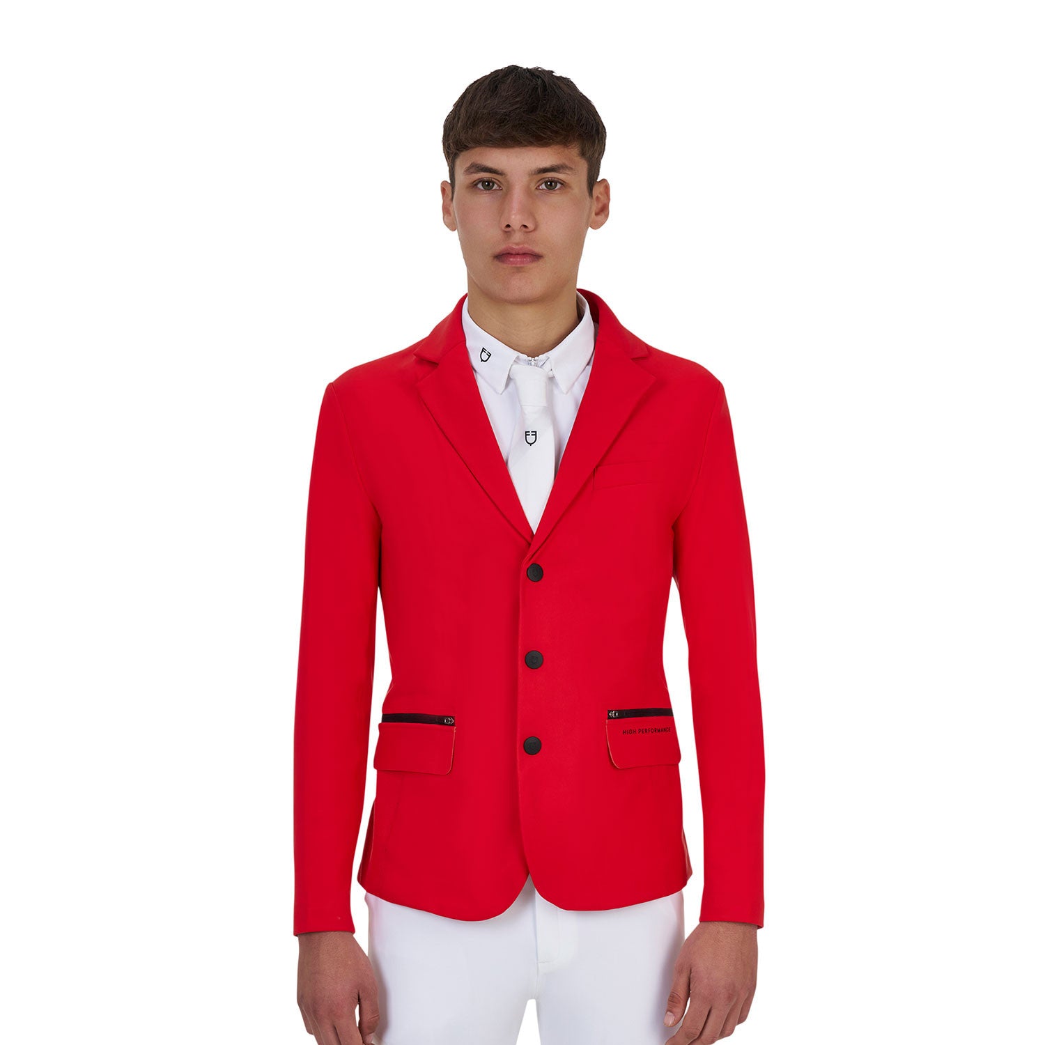 Chaqueta concurso hombre Equestro Ridertechnology costuras termoselladas