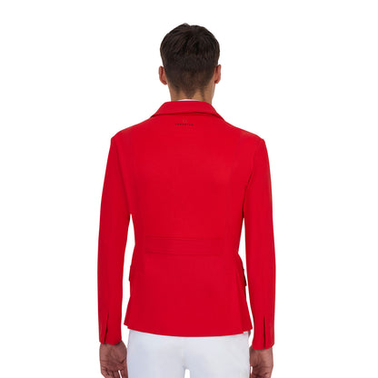 Chaqueta concurso hombre Equestro Ridertechnology costuras termoselladas - High Risk Red
