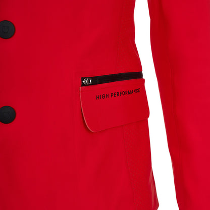 Chaqueta concurso hombre Equestro Ridertechnology costuras termoselladas - High Risk Red
