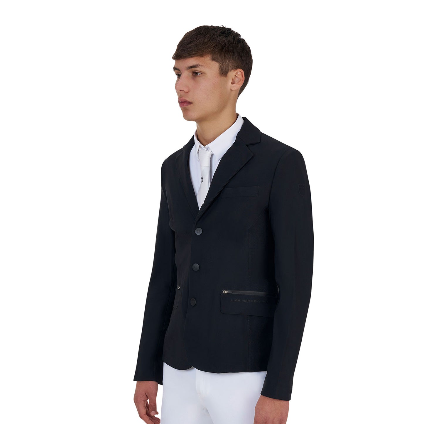 Chaqueta concurso hombre Equestro Ridertechnology costuras termoselladas - Negro