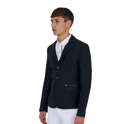 Chaqueta concurso hombre Equestro Ridertechnology costuras termoselladas - Negro