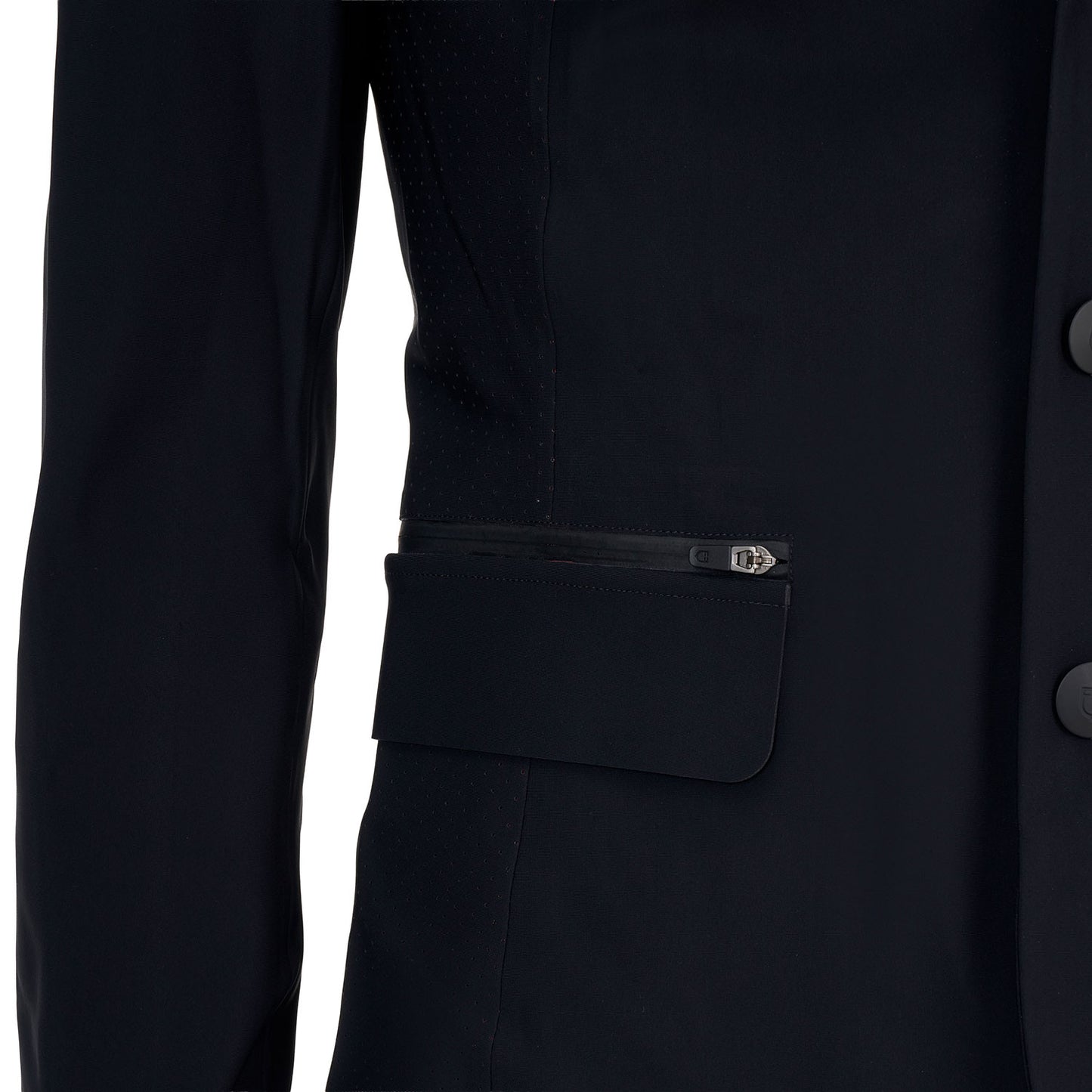 Chaqueta concurso hombre Equestro Ridertechnology costuras termoselladas - Negro