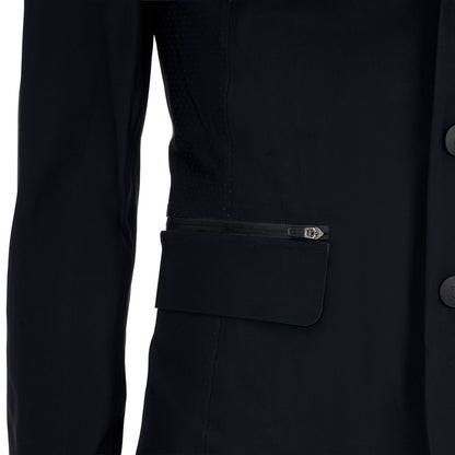 Chaqueta concurso hombre Equestro Ridertechnology costuras termoselladas - Negro