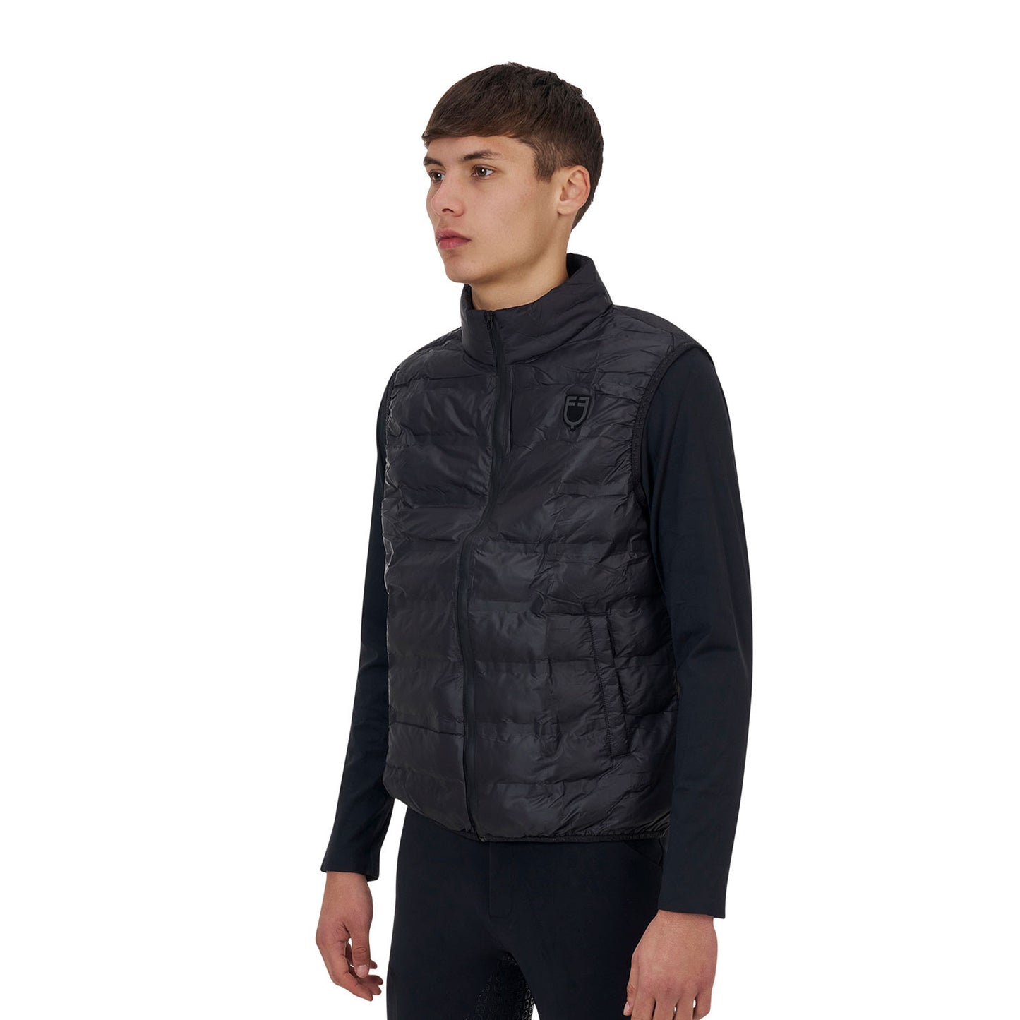 Chaleco de nailon Ridertechnology para hombre Equestro - Negro