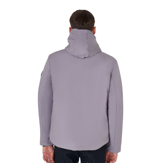 Chaqueta de hombre impermeable y cortaviento de nailon Equestro - Frost Grey