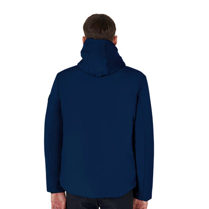 Chaqueta de hombre impermeable y cortaviento de nailon Equestro - Navy Blazer
