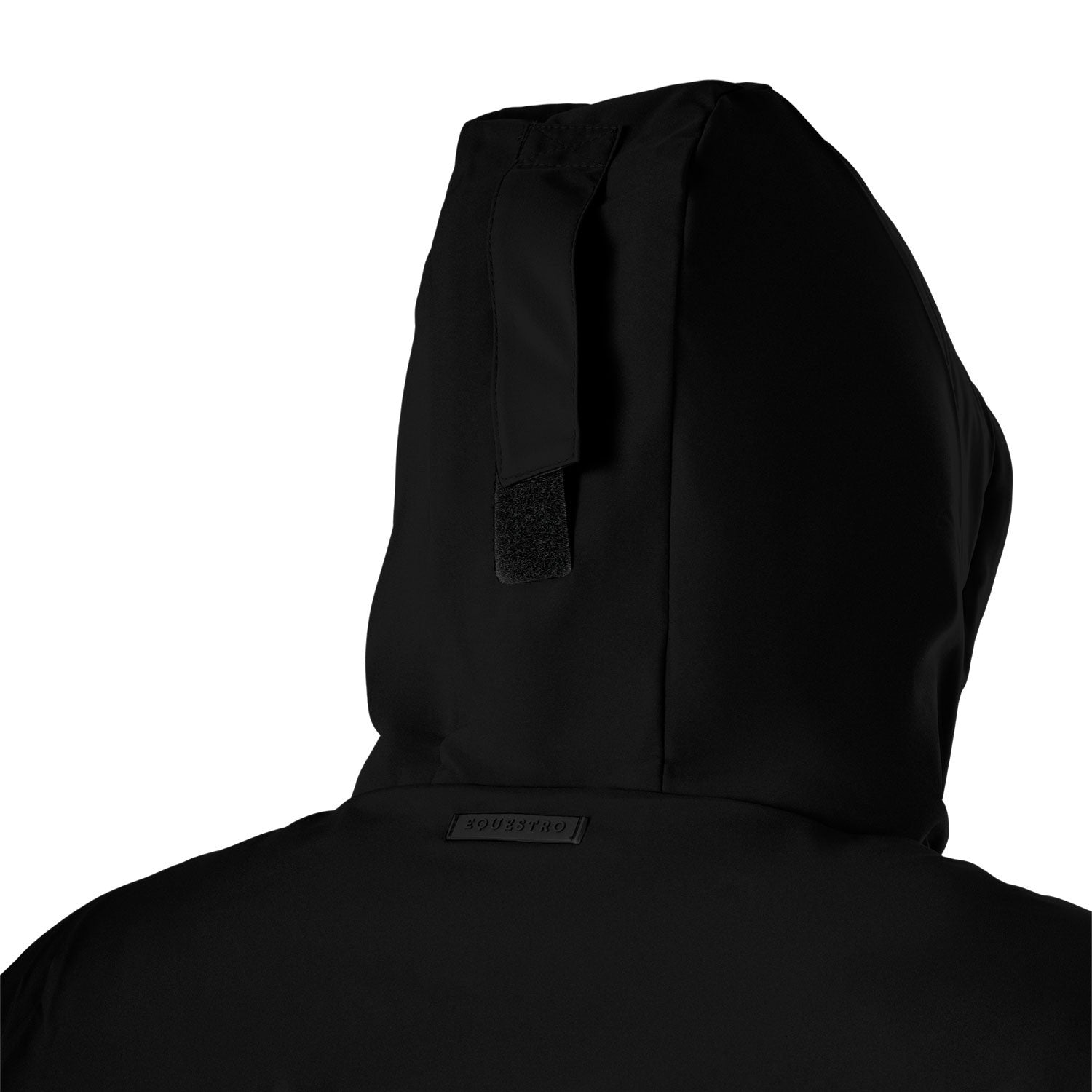 Chaqueta de hombre impermeable y cortaviento de nailon Equestro - Negro