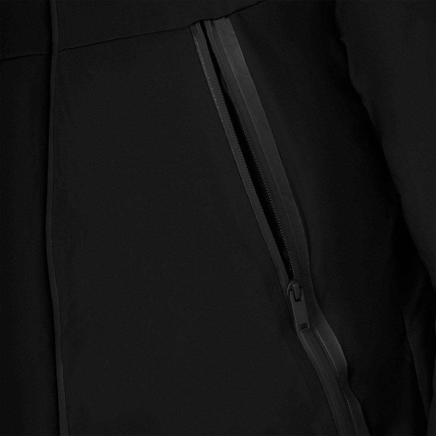 Chaqueta de hombre impermeable y cortaviento de nailon Equestro - Negro
