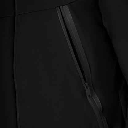 Chaqueta de hombre impermeable y cortaviento de nailon Equestro - Negro