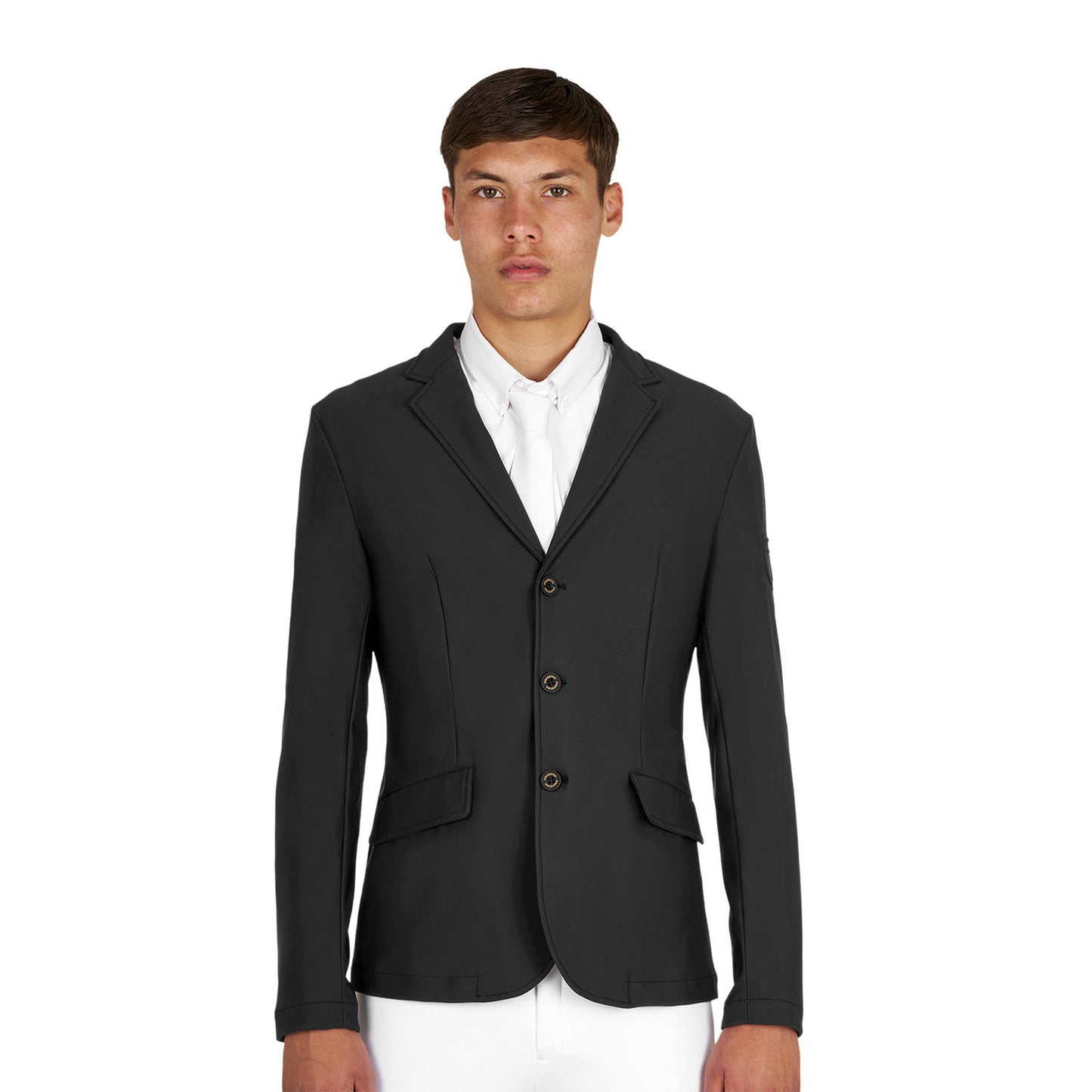 Chaqueta de concurso para hombre Girasol con logo en relieve Equestro - Negro
