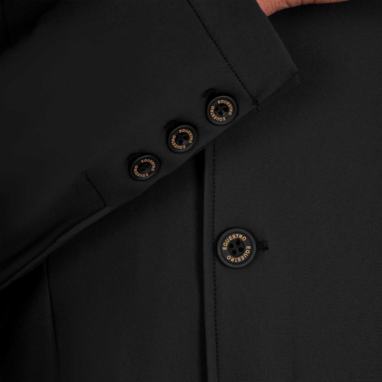 Chaqueta de concurso para hombre Girasol con logo en relieve Equestro - Negro