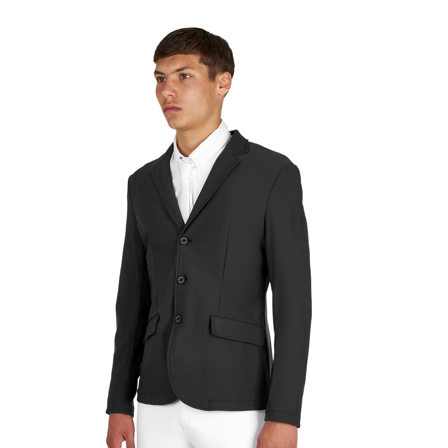 Chaqueta de concurso para hombre Girasol con logo en relieve Equestro - Negro