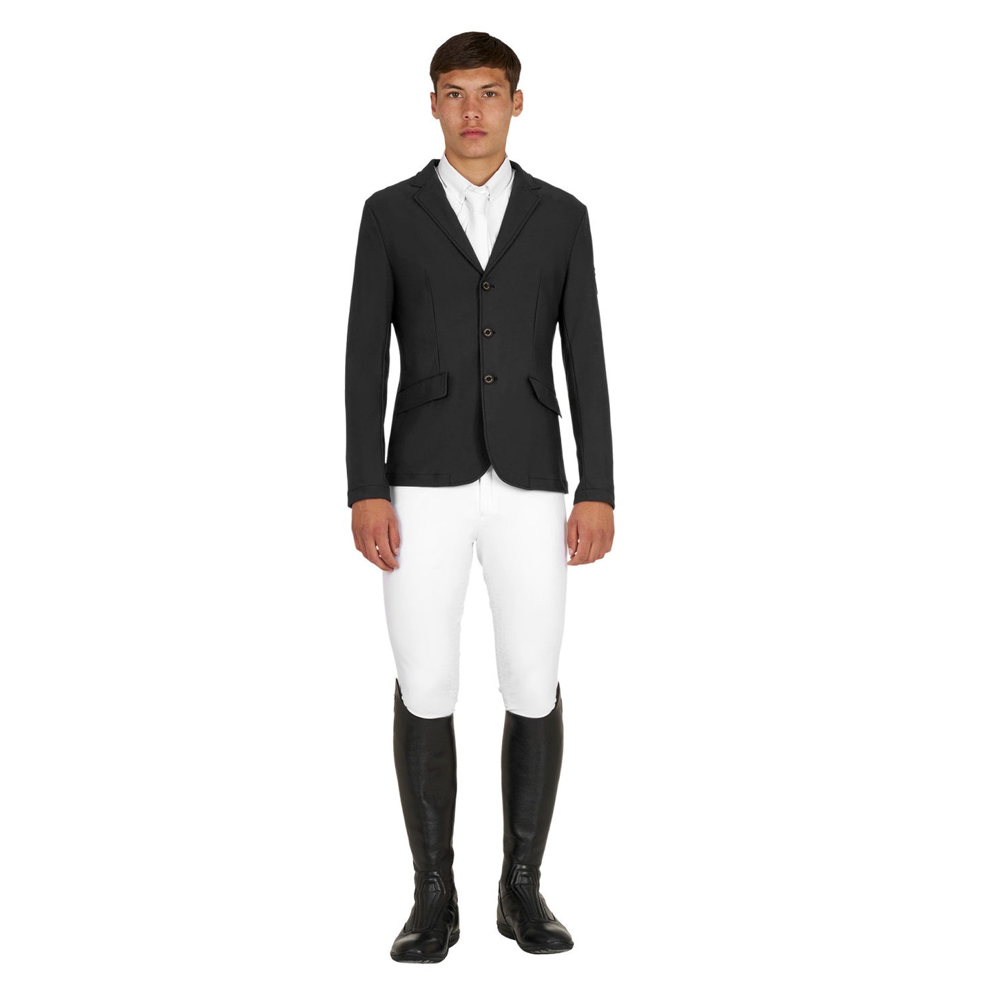 Chaqueta de concurso para hombre Girasol con logo en relieve Equestro - Negro