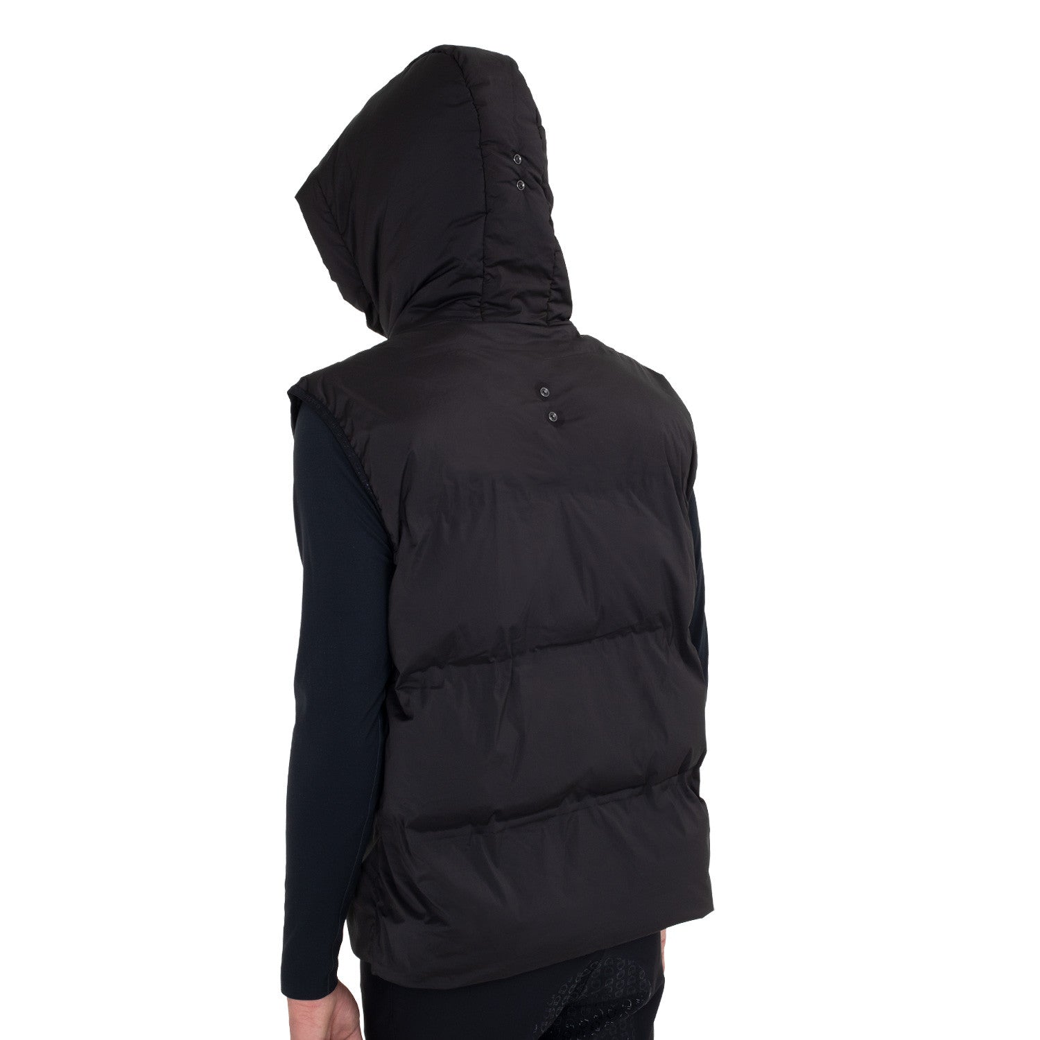 Chaleco técnico para hombre con capucha Ridertechnology Equestro - Negro
