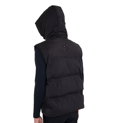 Chaleco técnico para hombre con capucha Ridertechnology Equestro - Negro