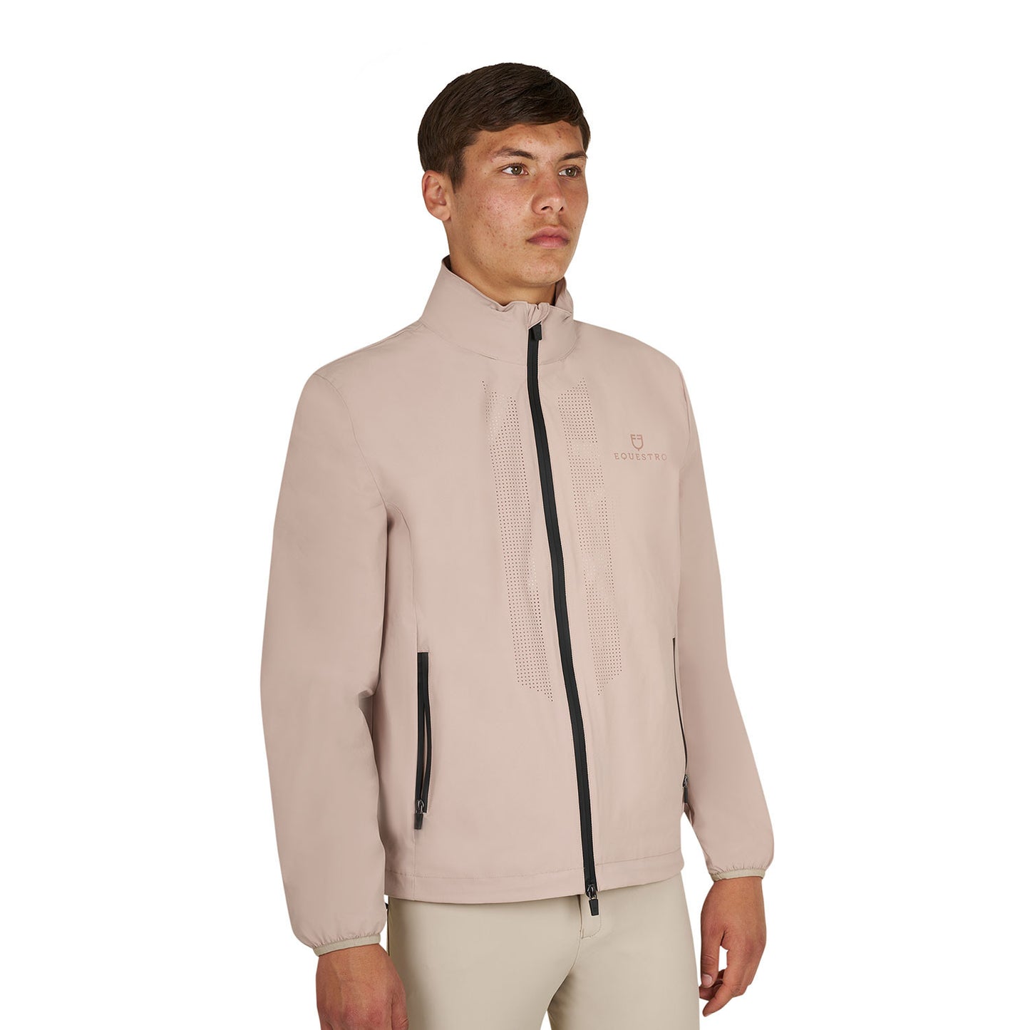 Softshell hombre logo en la espalda Equestro - Oxford Tan