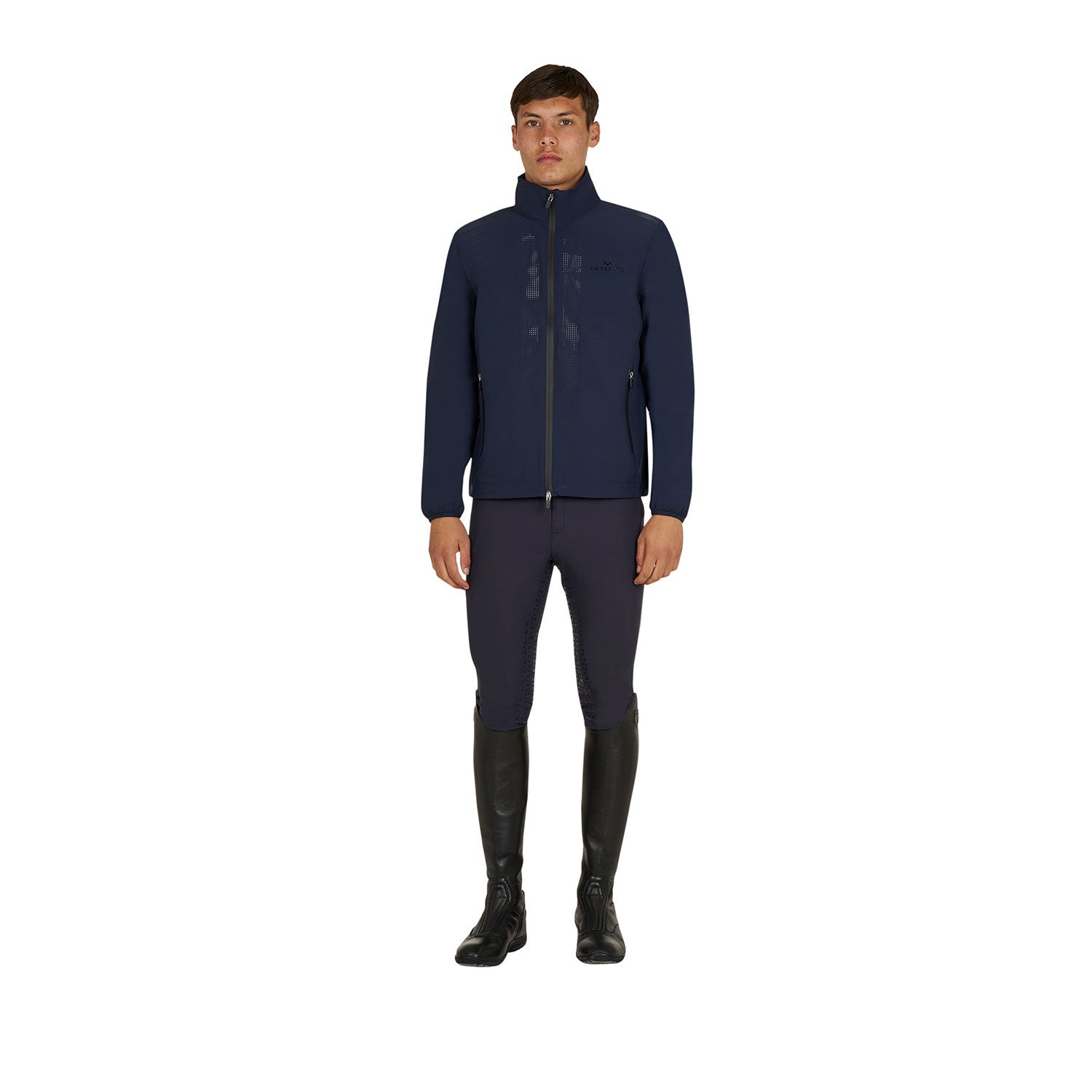 Softshell hombre logo en la espalda Equestro - Navy Blazer