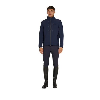 Softshell hombre logo en la espalda Equestro - Navy Blazer