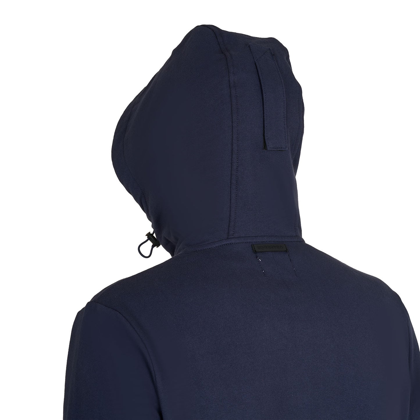 Sudadera de hombre con capucha ajustable y cremallera Equestro - Navy Blazer