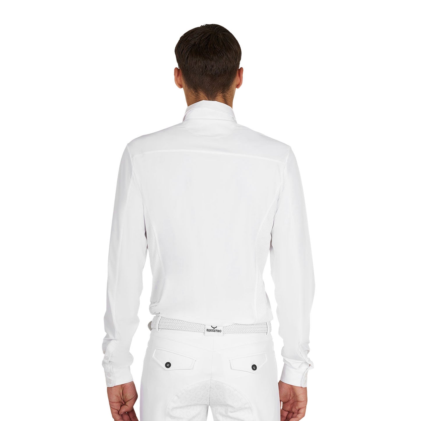 Polo hombre concurso a camisa Equestro - Blanco