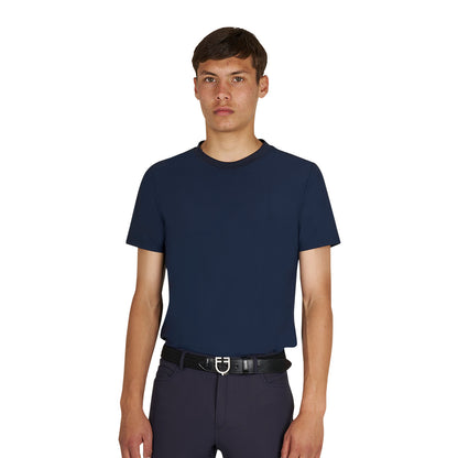 Camiseta de entrenamiento de hombre en tejido técnico con microperforaciones Equestro