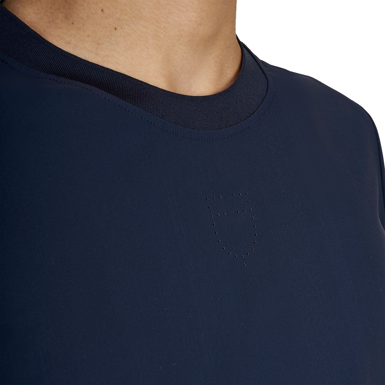 Camiseta de entrenamiento de hombre en tejido técnico con microperforaciones Equestro - Navy Blazer