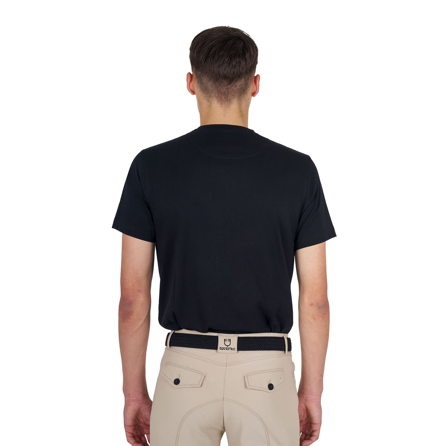 Camiseta de algodón gratis para la Carrera Corazón Joven de Mujeres Equestro - Negro
