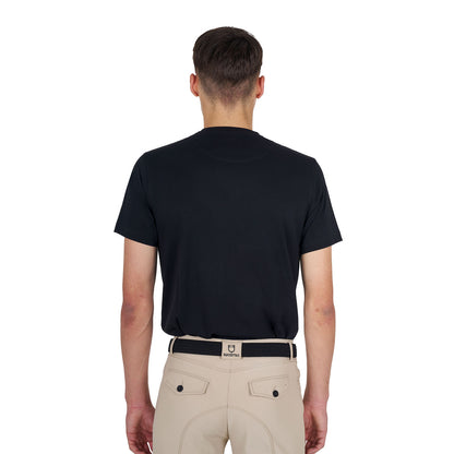 Camiseta de algodón gratis para la Carrera Corazón Joven de Mujeres Equestro - Negro