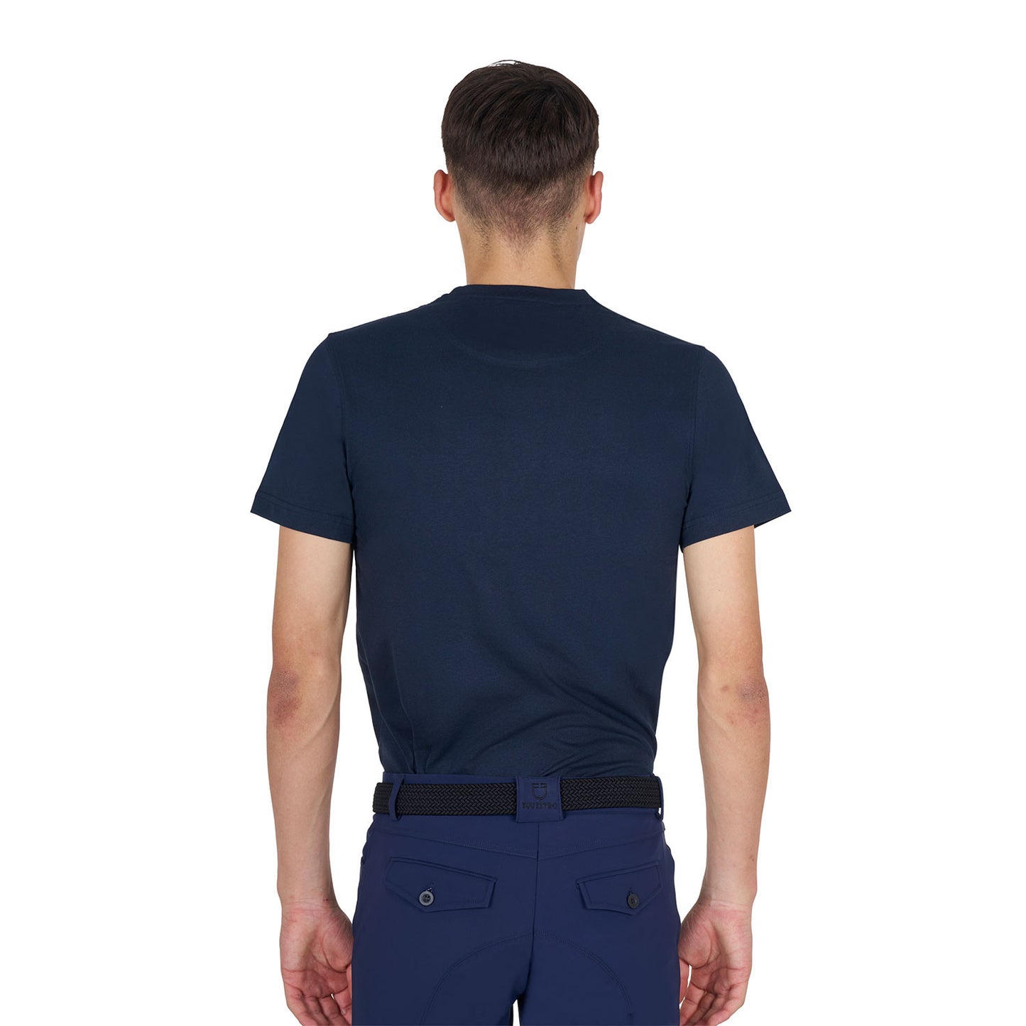 Camiseta de algodón gratis para la Carrera Corazón Joven de Mujeres Equestro - Azul marino